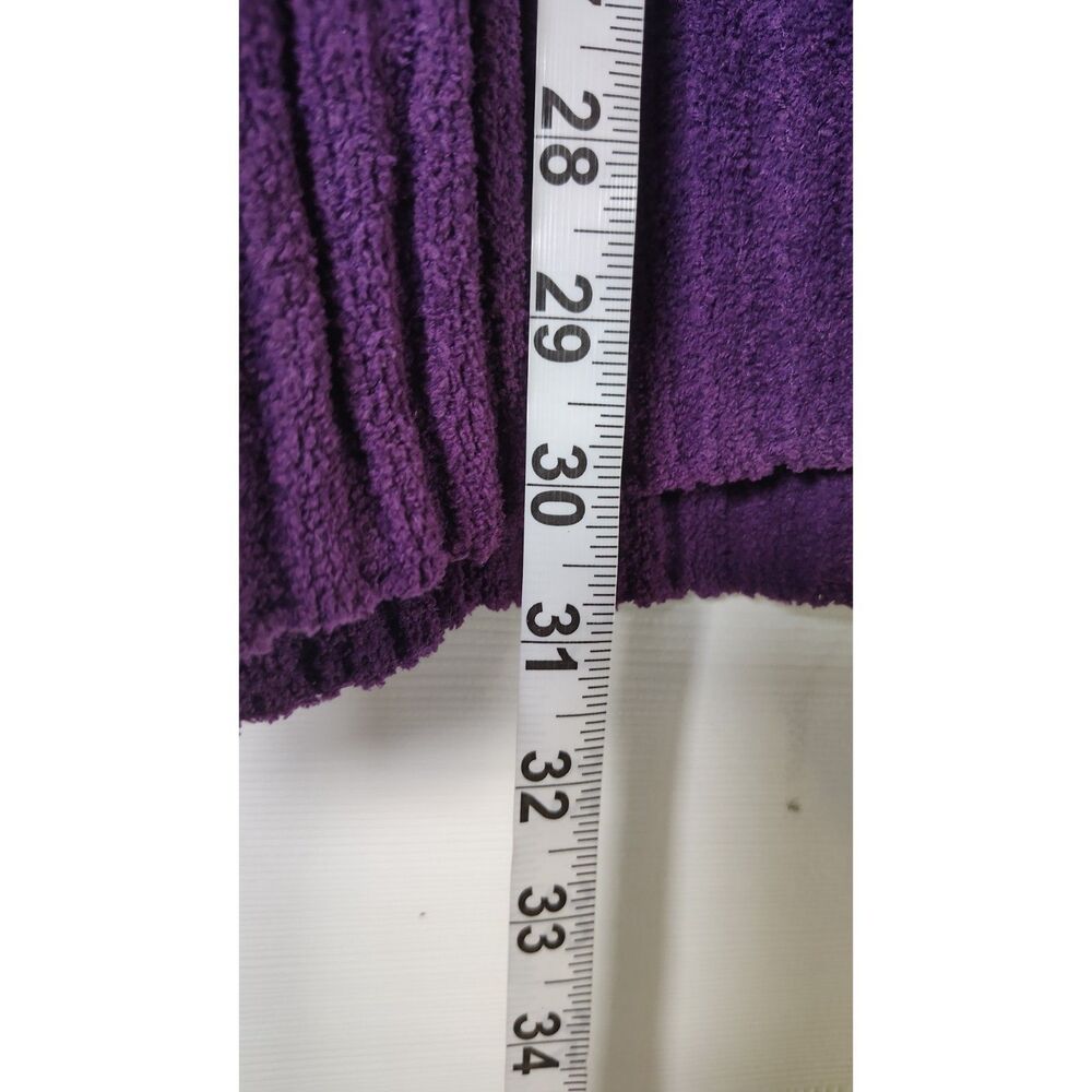 NWT White Stag Purple Ribbed Chenille Knit Scoop Neck Sweater Size 3X (22W-24W) - Picture 4 of 5